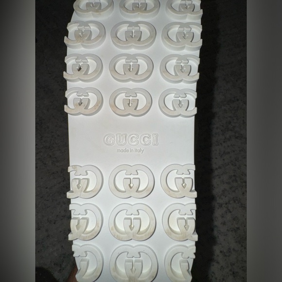 GUCCI Women's GG Print Platform Slide Sandals Off White size 10US/40EU - Picture 15 of 16